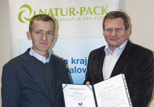NATUR-PACK became the holder of a certificate EMAS
