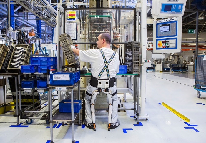 Volkswagen Slovakia is testing exoskeletons for production staff