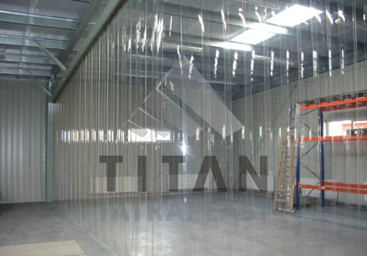 Anti-draft curtains of soft PVC from TITAN - Tatraplast Ltd.