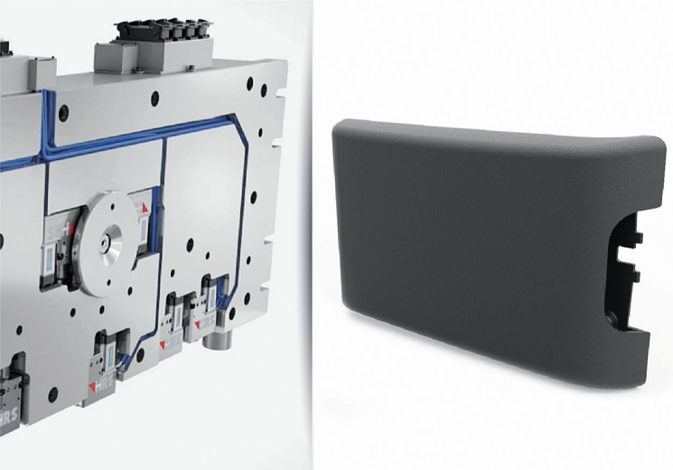 Servo-electric HRSflow hot runner systems support the large-series production of ultra-light center armrests