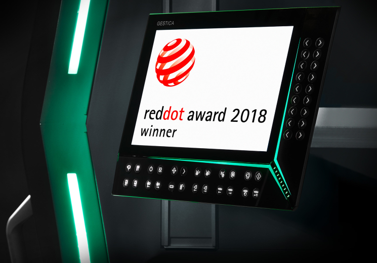 Gestica control system wins Red Dot Award