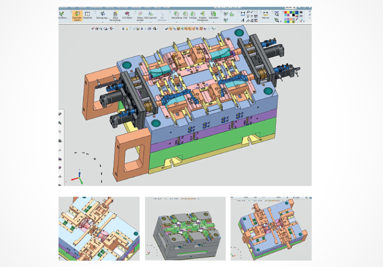 Design of molds with the help of CAD / CAM Cimatron in Kontrukcia Pittner