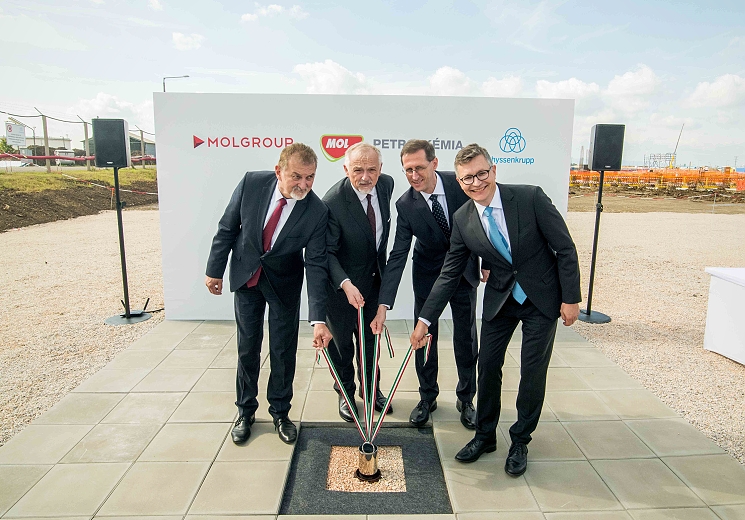 The MOL Group has laid the cornerstone of the technological complex for the production of polyether polyols