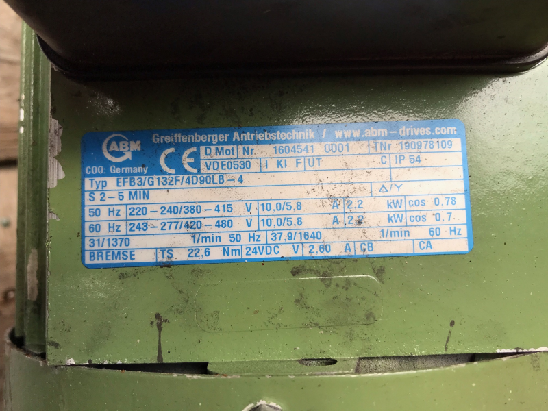 Sell: EFB3/G132F/4D90LB-4 Motor