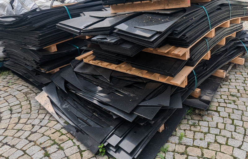 Sell: scraps and pieces from HDPE boards black