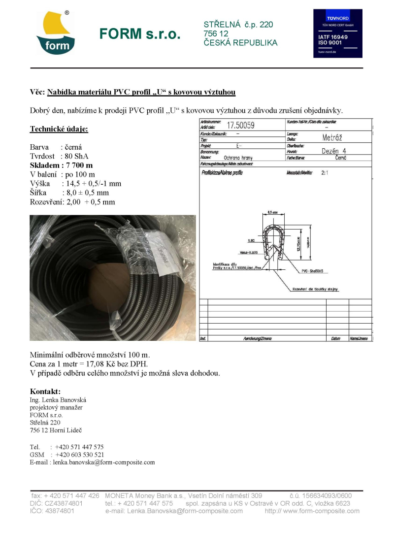 PVC U-profile