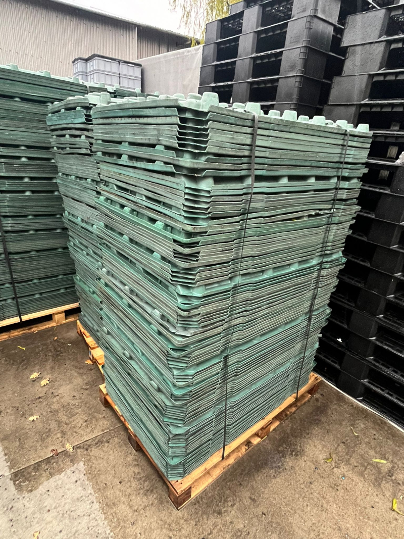 HDPE regrind injection  - green, 3,5 tons